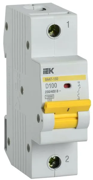 KARAT Автоматический выключатель ВА47-150 1P D 100А 15кА IEK