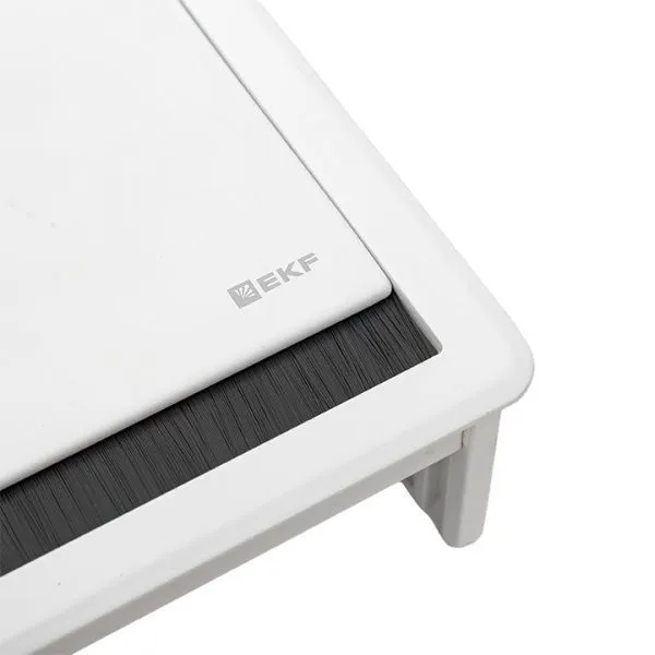 Встраиваемый настольный розеточный блок выдвижной, 8 модулей, белый, C-Line - Фото 13