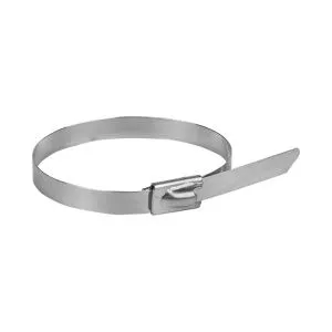 Хомут AISI 304 из нержавеющей стали, 4.6x150 (10 шт.) FlexLock plc-fl-tss-304-4.6x150-r