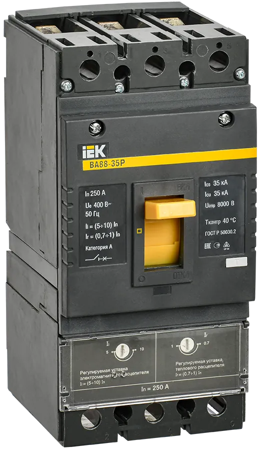 Выключатель автоматический ВА88-35Р 3Р 250А 35кА IEK
