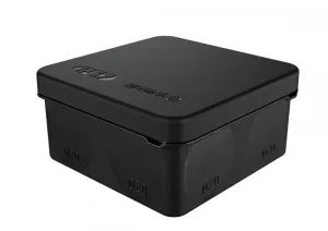 Коробка для прямого монтажа о/п 80х80х40 IP67 ЧЕРНАЯ безгалог (HF) атмосферост. (60 шт.) GREENEL PRO GE42435-05