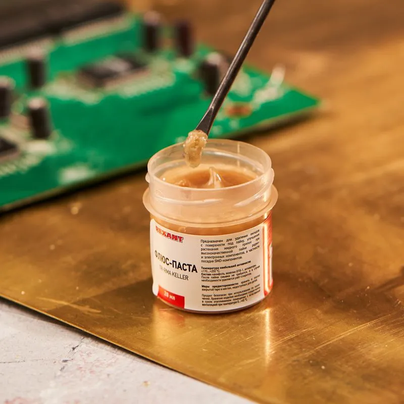 Флюс для пайки, паста TR-RMA KELLER, 20мл, банка, блистер REXANT - Фото 5