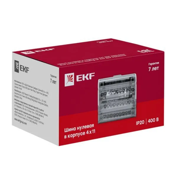 Шина нулевая в корпусе (4х7) EKF