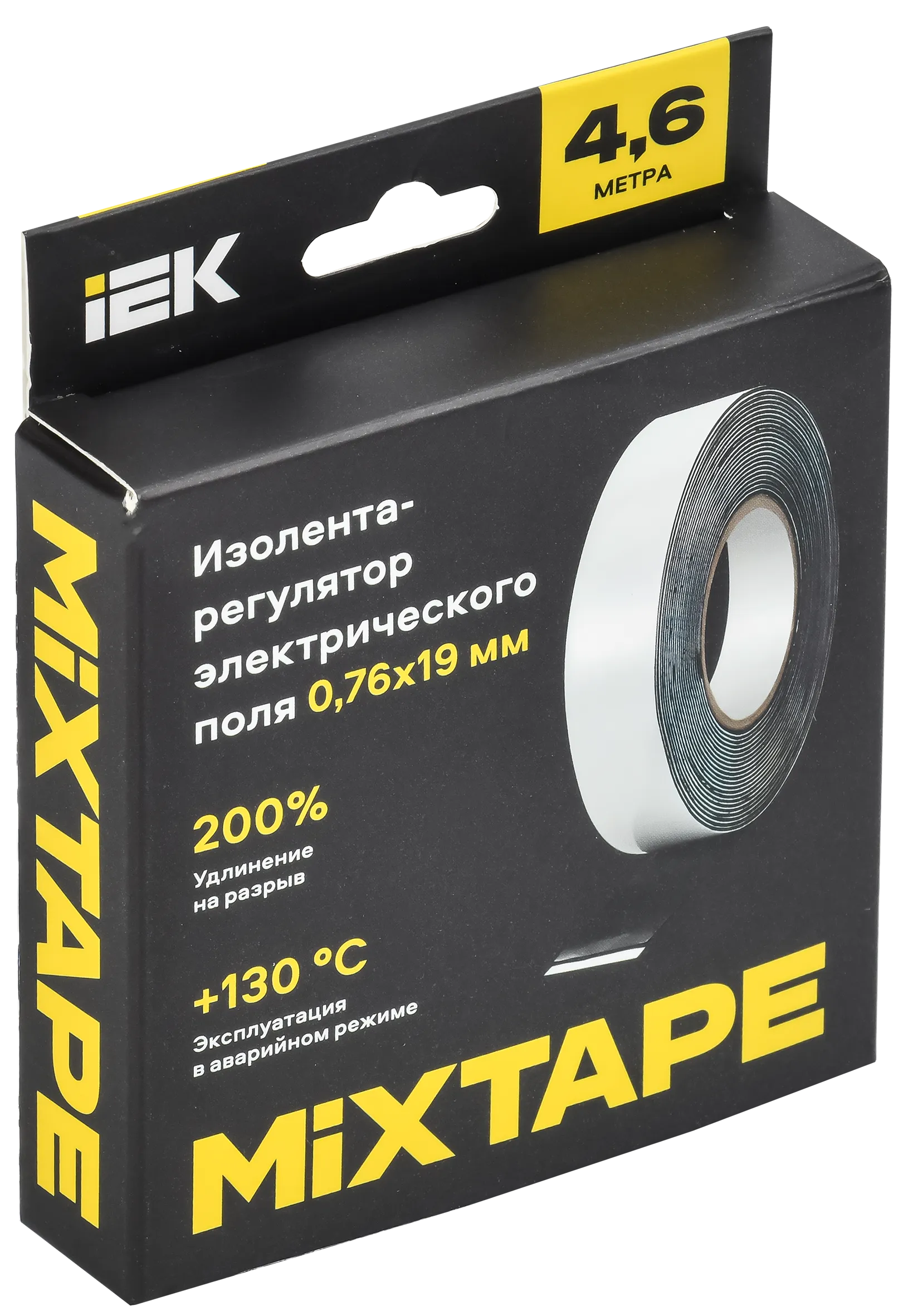 MIXTAPE PRO Изолента-регулятор электрического поля 0,76х19мм 4,6м 2220 IEK - Фото 2
