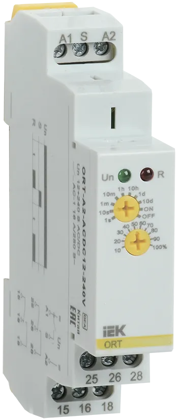 Реле задержки включения ORT 2 контакта 12-240В AC/DC IEK