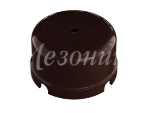 Коробка распределительная пластиковая D80мм, высота 43мм, IP20, цвет - коричневый, УСАДЬБА, ТМ "Мезо GE30236-04