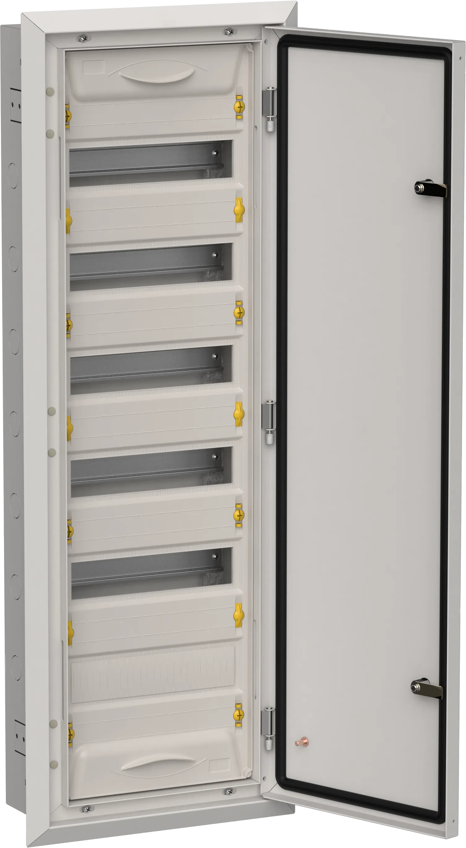 TITAN 5 Корпус металлический ЩРв-72 (1х72) 1005х365х130мм IP31 серый (одна дверь) IEK