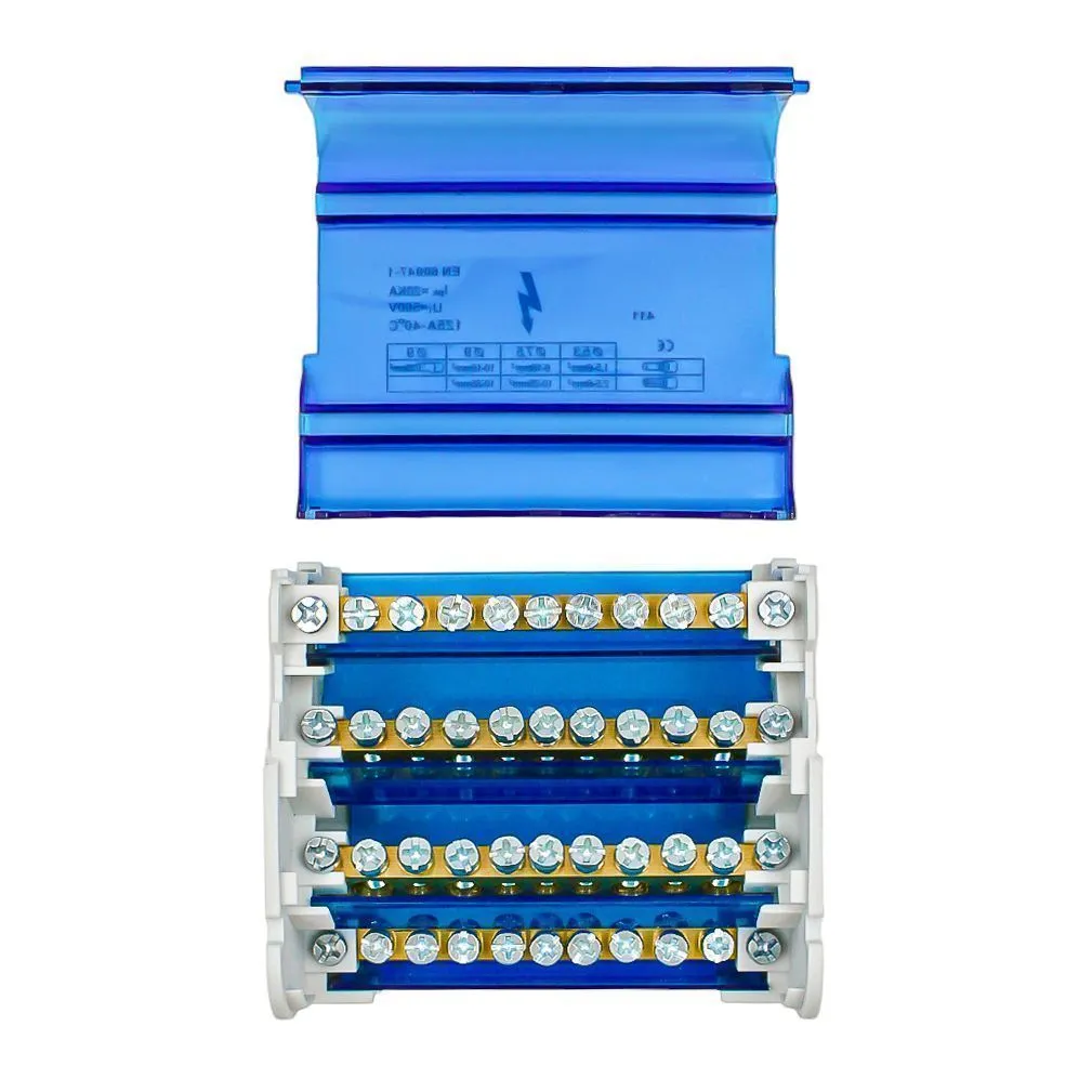 Шины на DIN-рейку в корпусе (кросс-модуль) 4х11 3L+PEN - Фото 5