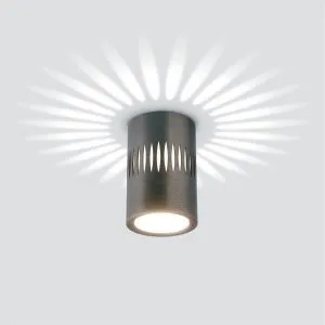 Светильник светодиодный накладной с подсветкой графит DLS026 Elektrostandard a053601