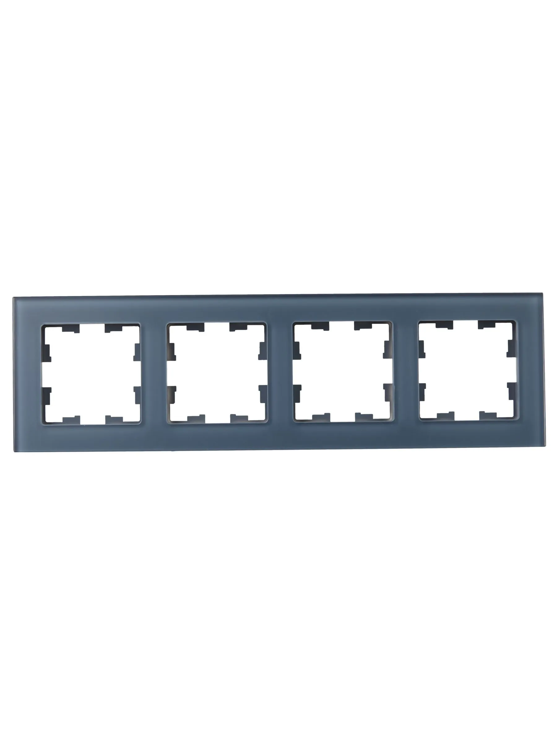 BRITE Рамка 4-местная РУ-4-2-Бр стекло маренго матовый IEK - Фото 4