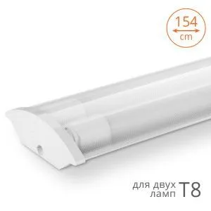 Светильник для светодиодной лампы 2хТ8 (G13) IP20 1500мм WOLTA WT82150-02