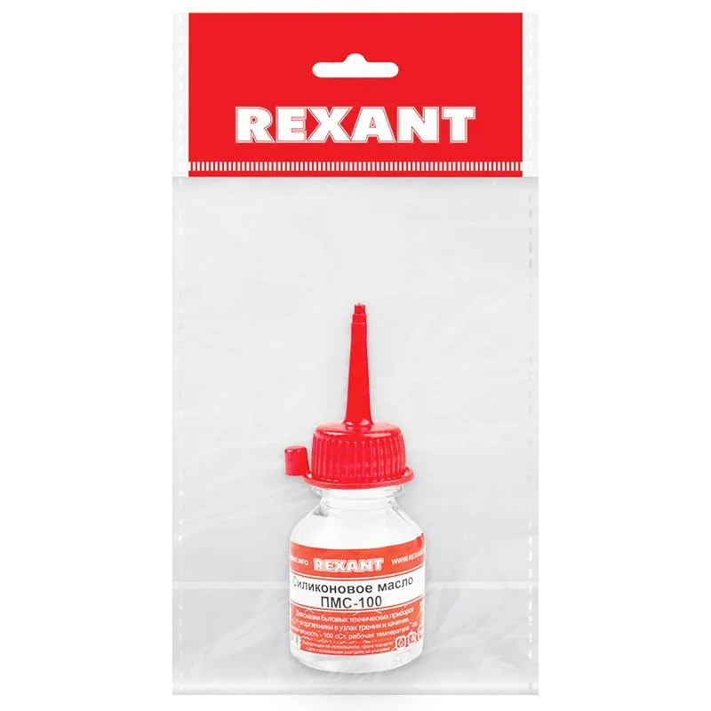 Силиконовое масло, ПМС-100 (Полиметилсилоксан), 15мл, носик-капельница REXANT - Фото 2