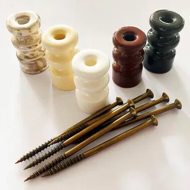 Саморез для выключателя / изолятора, цвет - темная бронза, ТМ  "МЕЗОНИНЪ", (40шт/уп) GE30002-38 - Фото 2