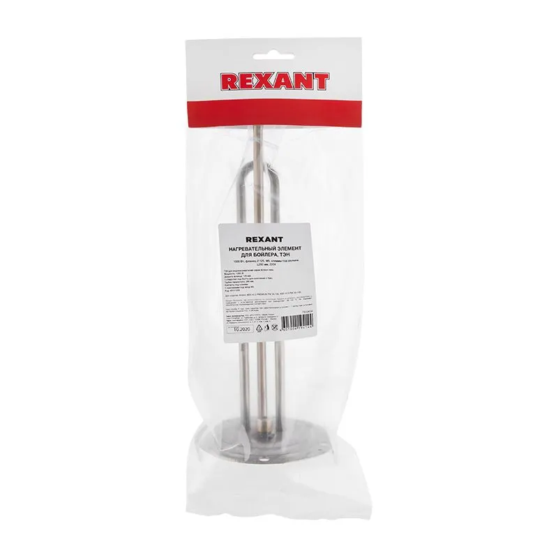 Нагревательный элемент для бойлера ТЭН 1000 Вт, фланец  125 мм VLS, нерж, Ø125, место под анод  М5, клеммы под разъем, L280мм, 220V,REXANT - Фото 2