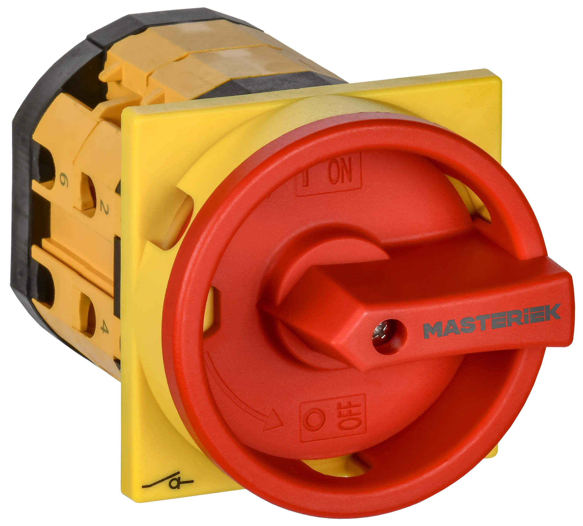 Переключатель кулачковый закрытая рукоятка аварийная 25А схема 10 IEK MI-CS12-025-010