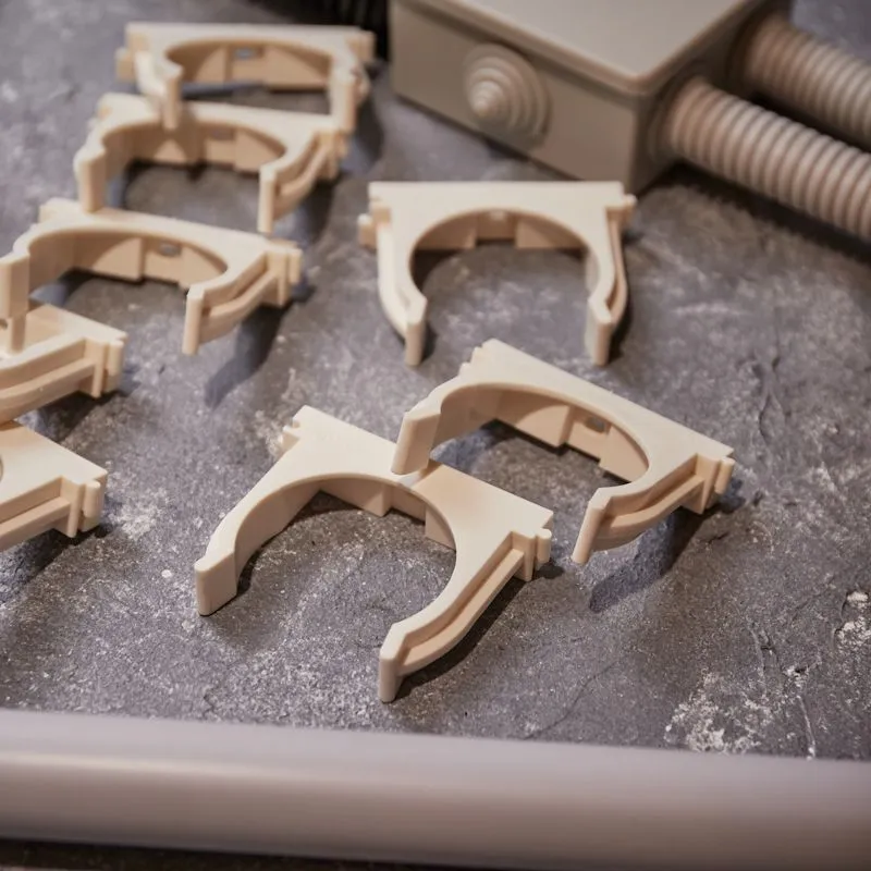 Крепеж-клипса для монтажного пистолета Ø 50 мм, белая (25 шт/уп) REXANT - Фото 4