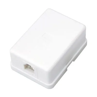 Розетка телефонная внешняя, 1 порт UTP RJ-14 (6P4C), CAT 3 REXANT 03-0001