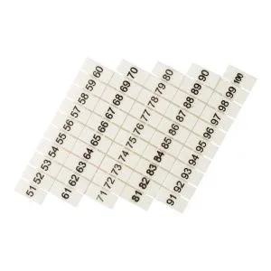 Маркеры для UT/ST/Push-in 4 с нумерацией 50-100 (100 шт.) EKF zb-st-4-50-100
