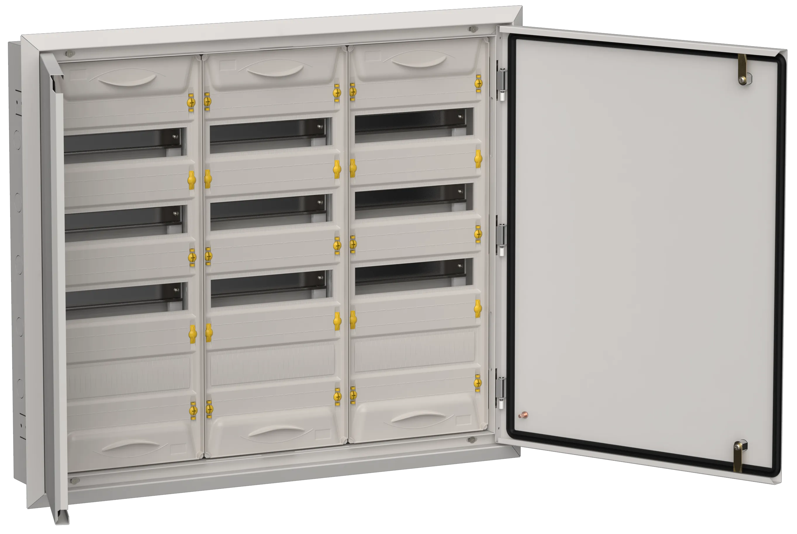 TITAN 5 Корпус металлический ЩРв-144 (3х48) 755х885х130мм IP31 серый (две двери) IEK