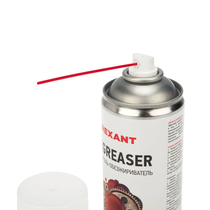 Очиститель обезжириватель DEGREASER, 520мл (400мл), аэрозоль REXANT - Фото 4