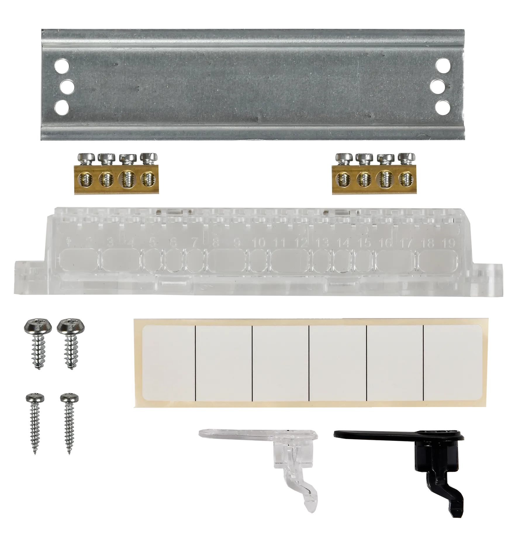 UNION Compact Корпус пластиковый БЕЛЫЙ ЩРН-П-6, IP41 черная прозрачная дверь IEK - Фото 3