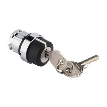 Исполнительный механизм переключателя ХB4 на 3 положения с замком, возвратный без фиксации