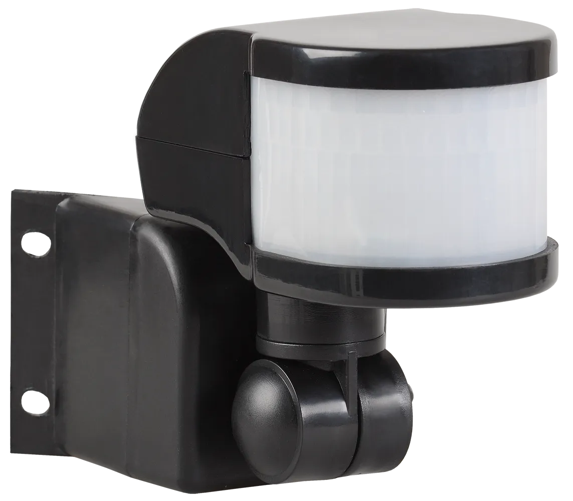 Датчик движения ДД-018В 1100Вт 270град 12м IP44 черный IEK