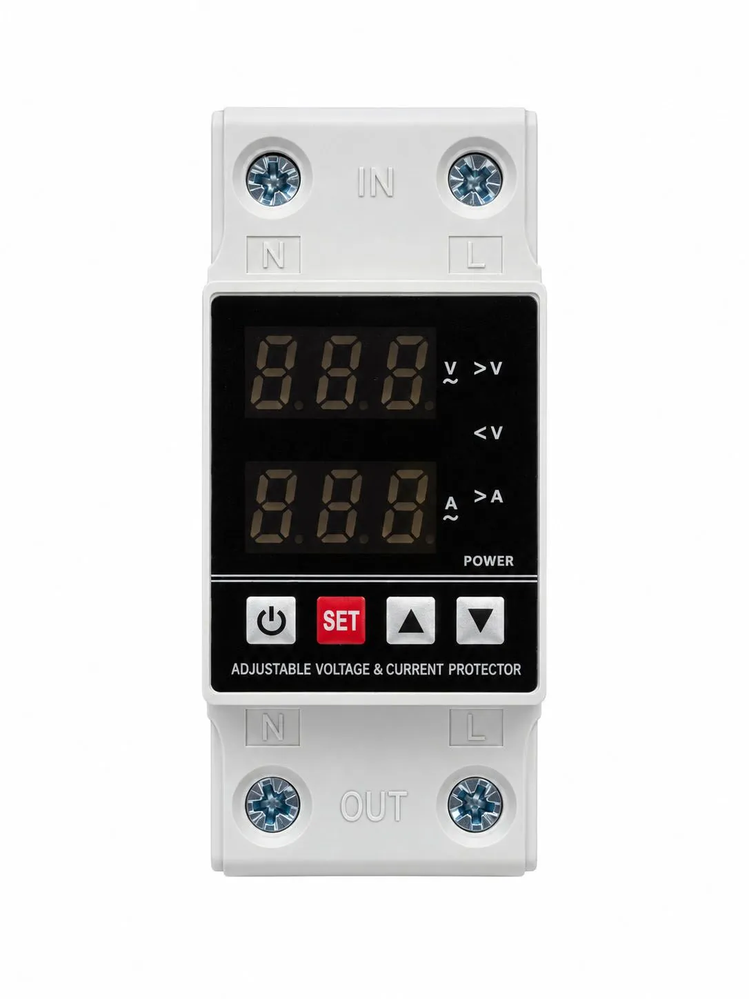 Однофазное реле напряжения и тока с дисплеем 40A DEKRON DEKVPD1-40F