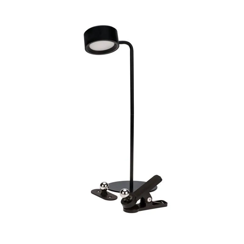 Светильник магнитный переносной с 3 креплениями, круглый, черный REXANT 609-042