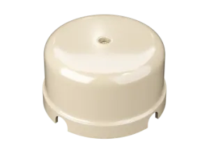 Коробка распределительная пластиковая D80мм, высота 43мм, IP20, цвет - слоновая кость, УСАДЬБА, ТМ " GE30236-02