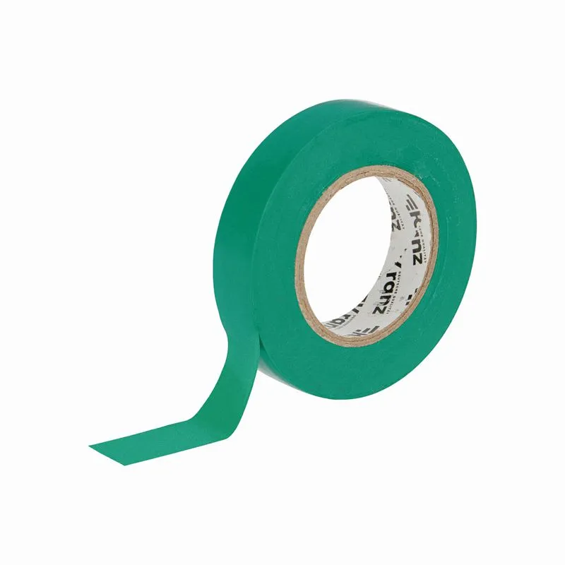 Изолента ПВХ 0,13х15мм, 25м, зеленая KRANZ - Фото 3