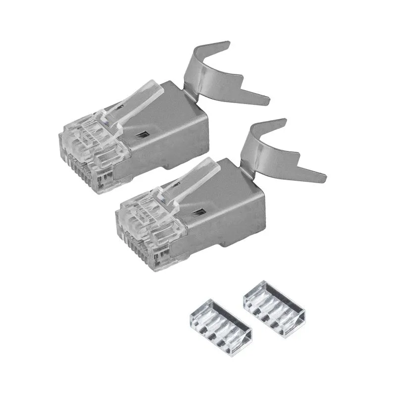 Разъем RJ-45(8P8C) под витую пару, FTP, CAT 6А, блистер 2шт. REXANT 05-1039-9