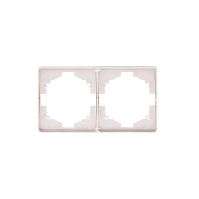 Рамка ROUND 2-постовая перламутр KRANZ KR-78-0752-1