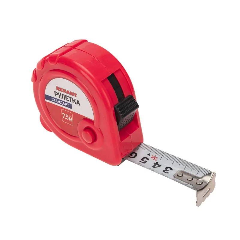Рулетка измерительная Стандарт, 7,5м х 25мм REXANT - Фото 2