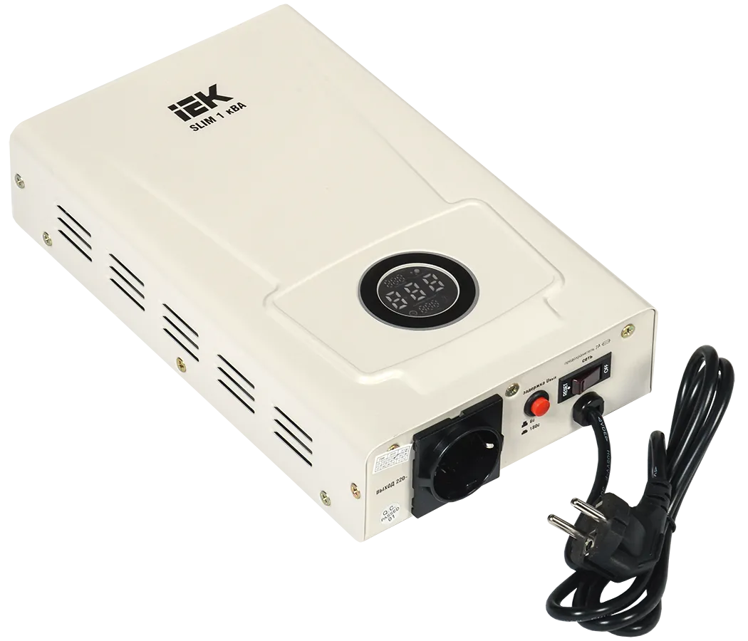 Стабилизатор напряжения настенный SLIM 1кВА IEK