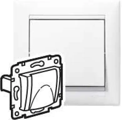 VALENA DIY Розетка 1-местная с заземлением с защитными шторками и крышкой 16А IP20 белый 694270
