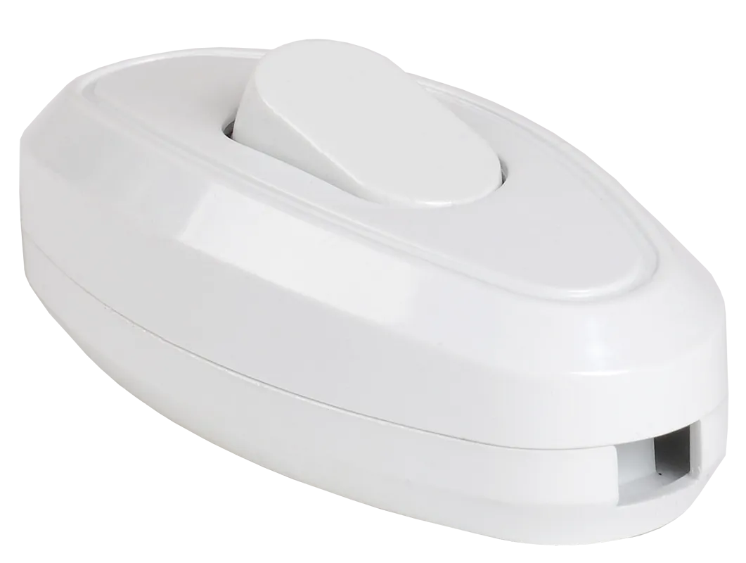 Выключатель 1-клавишный разборный для бра ВБ-01Б белый IEK 