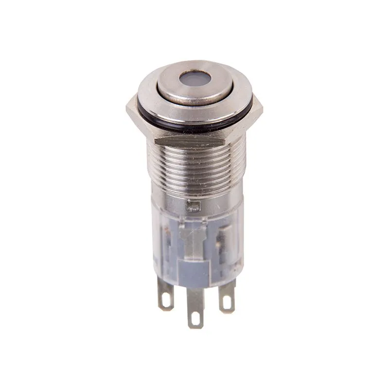 Кнопка  антивандальная Ø16 250В Б/Фикс (5с) (ON)-OFF/(OFF)-ON синяя (A-16-C4) REXANT (в упак. 1шт.) - Фото 4