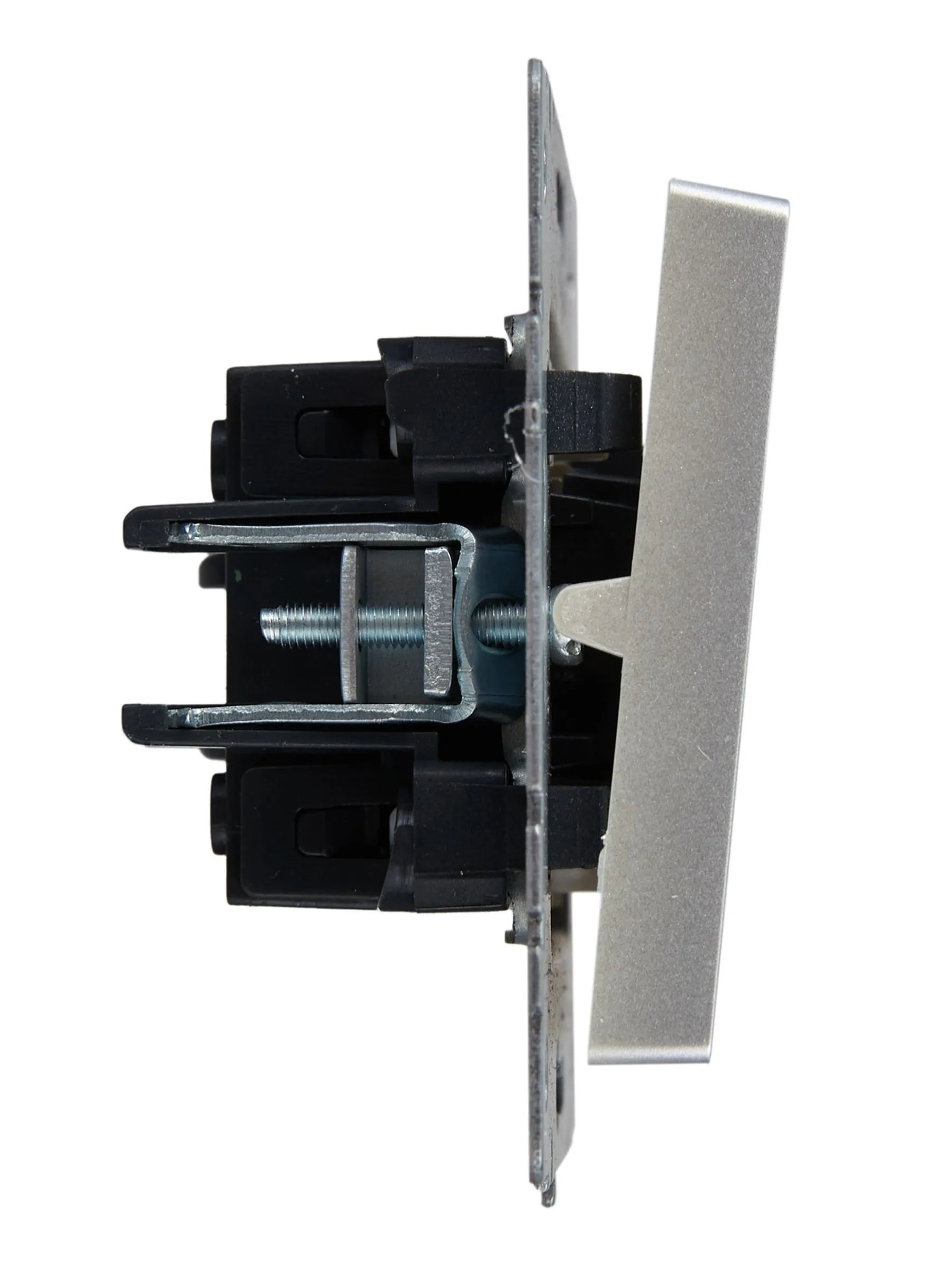 BRITE Выключатель 1-клавишный проходной с индикацией 10А ВС10-1-7-БрА алюминий IEK - Фото 6