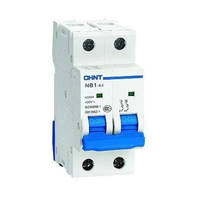 Автоматический выключатель NB1-63 2P 50A 6кА х-ка C (DB) (R) CHINT