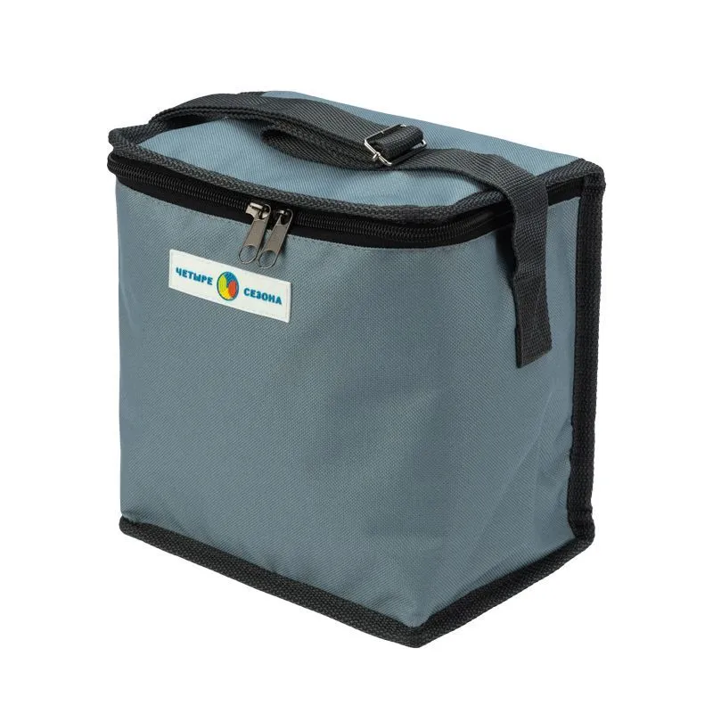 Сумка-холодильник (термосумка) 6л, 2 слоя утепления ЧЕТЫРЕ СЕЗОНА 80-0281
