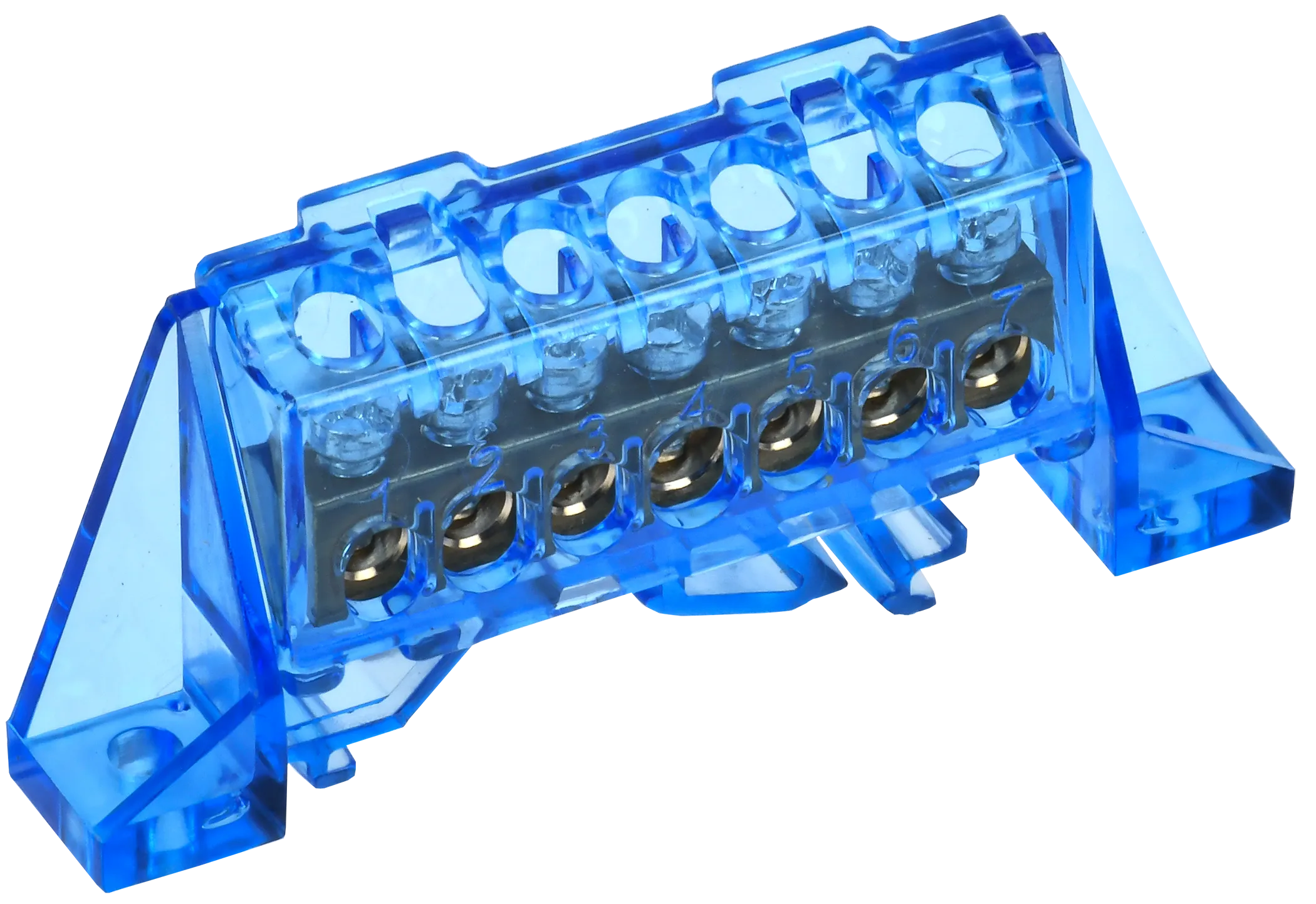 TEKFOR Шина N "ноль" в комбинированном DIN-изоляторе "Стойка" 6х9-7-С IEK TF-NN10-07-DP-K07