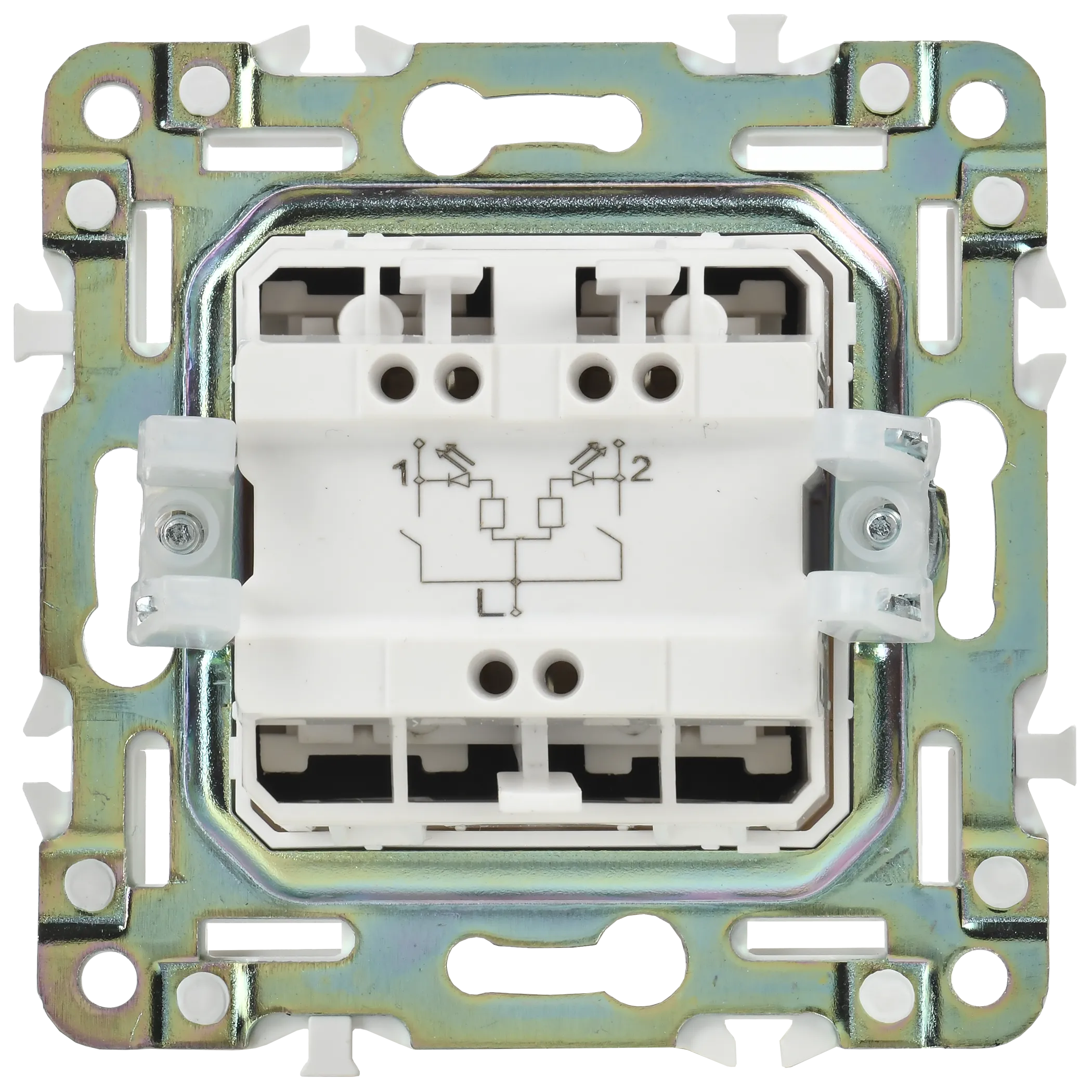SKANDY Выключатель 2-клавишный проходной с индикацией 10А SK-V10Bl черный IEK - Фото 7