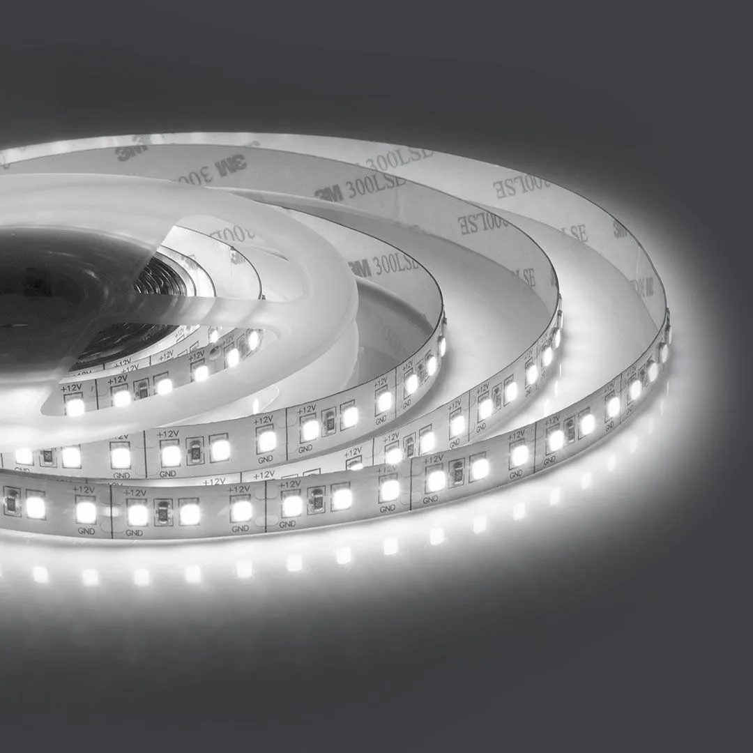 Светодиодная лента 12В, СТ, 14,4Вт/м, smd2835, 120д/м, IP20, 1400Лм/м, ширина подложки 10мм, 5м, х/б 00-53