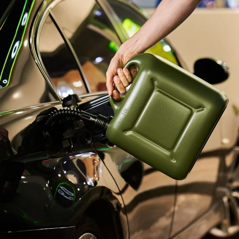 Канистра для ГСМ и технических жидкостей, вертикальная, 10л, пластиковая, усиленная REXANT - Фото 2