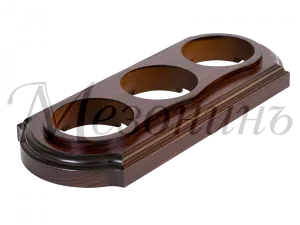 Рамка  трехместная "Элегант" , цвет - красное дерево, ТМ "МезонинЪ" GE70723-27 GE70723-27