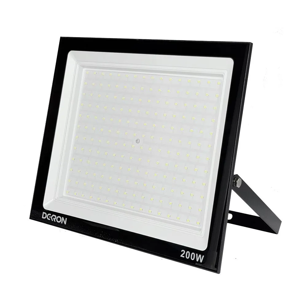 Прожектор светодиодный 200Вт, 16000лм, 6500K, черный, IP65 DEKRON