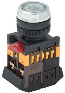 Кнопка ABLFS-22 прозрачный d=22мм неон/240В 1з+1р IEK BBT30-ABLFS-K08