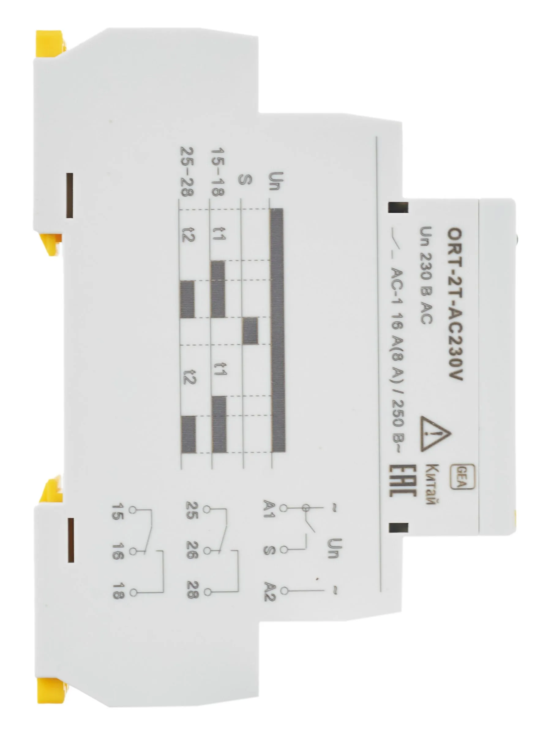 Реле времени ORT 2 контакта 2 уставки 230В AC IEK - Фото 3