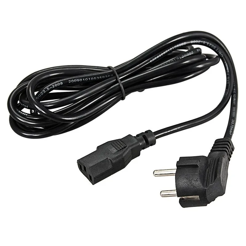 Шнур сетевой, вилка угловая СЕЕ 7/7(Schuko) - разъем IEC 320 C13, кабель 3x0,75 мм², длина 3 метра (PE пакет) REXANT - Фото 2